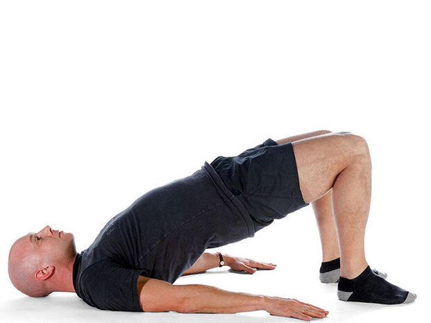 A man doing Kegel exercises to enlarge his penis